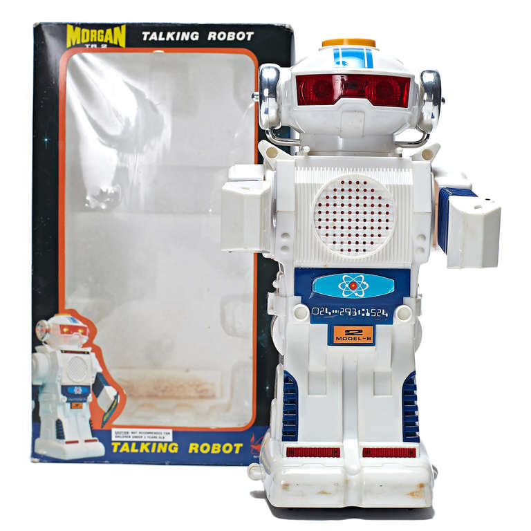 white robot toy 2000s