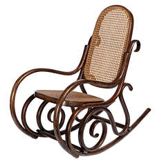 Antique Bentwood Child's Rocking Chair