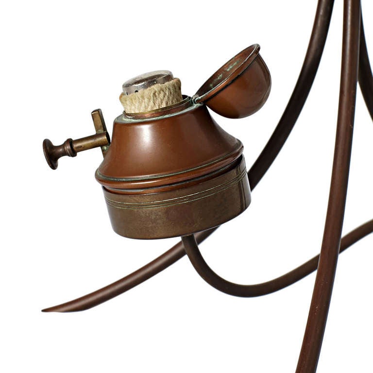 Secessionist Style Copper Tea Kettle with Stand at 1stDibs