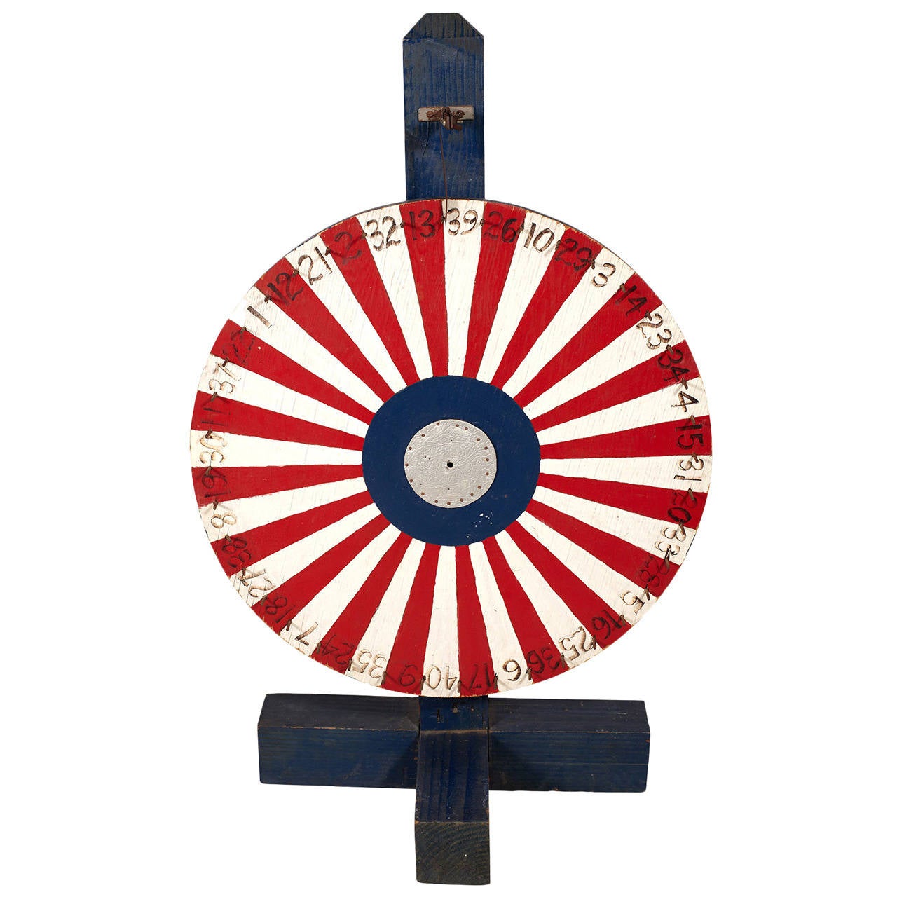 Vintage Striped Game Wheel at 1stDibs