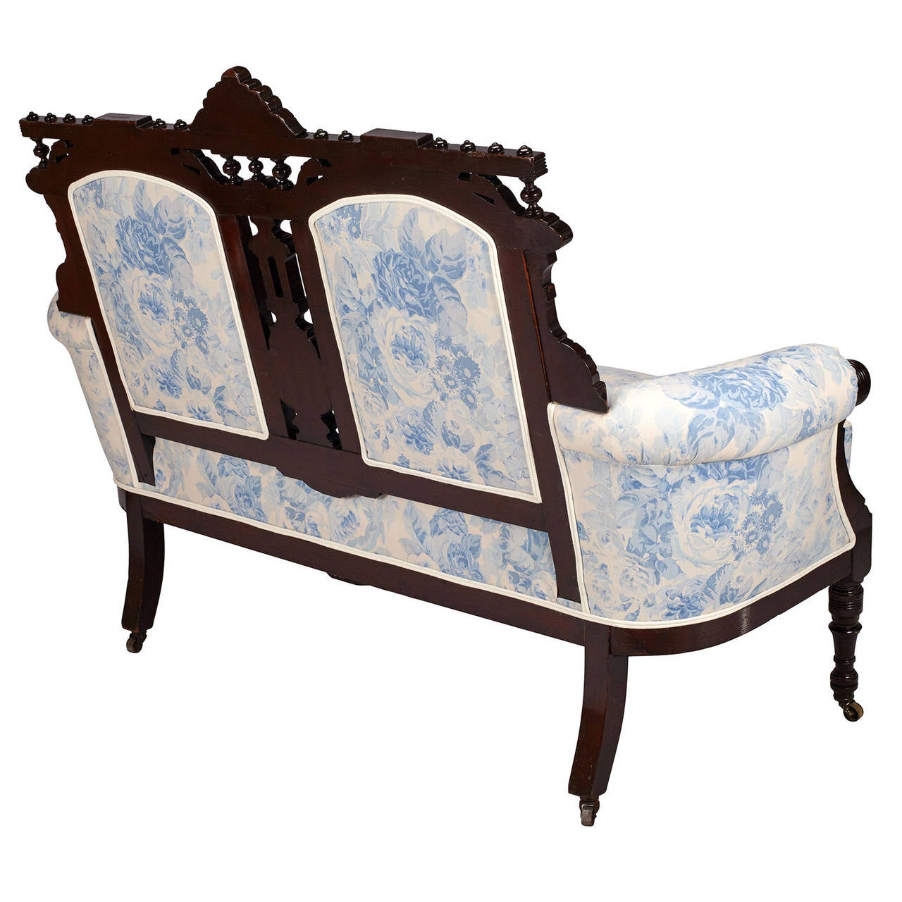 Antique Mahogany Eastlake Settee at 1stdibs