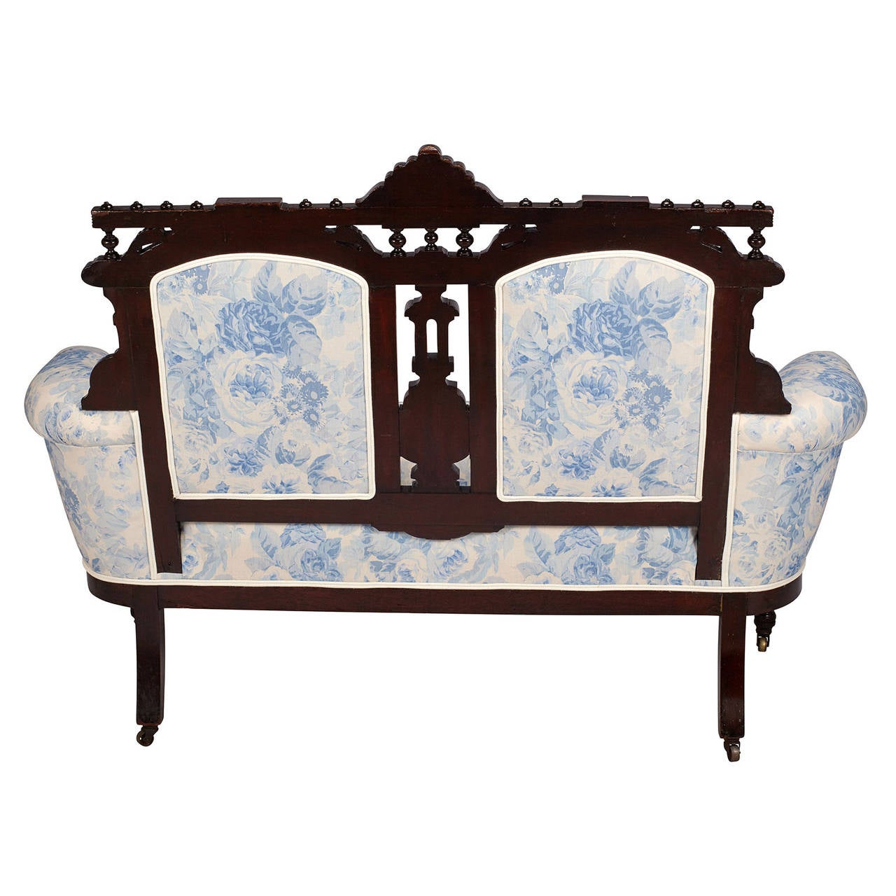 Antique Mahogany Eastlake Settee at 1stdibs