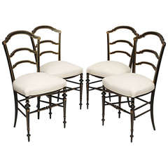 Set of Four Diminutive Side Chairs