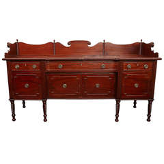 1830s Irish Regency Mahogany Sideboard