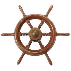 Vintage Yacht Wheel