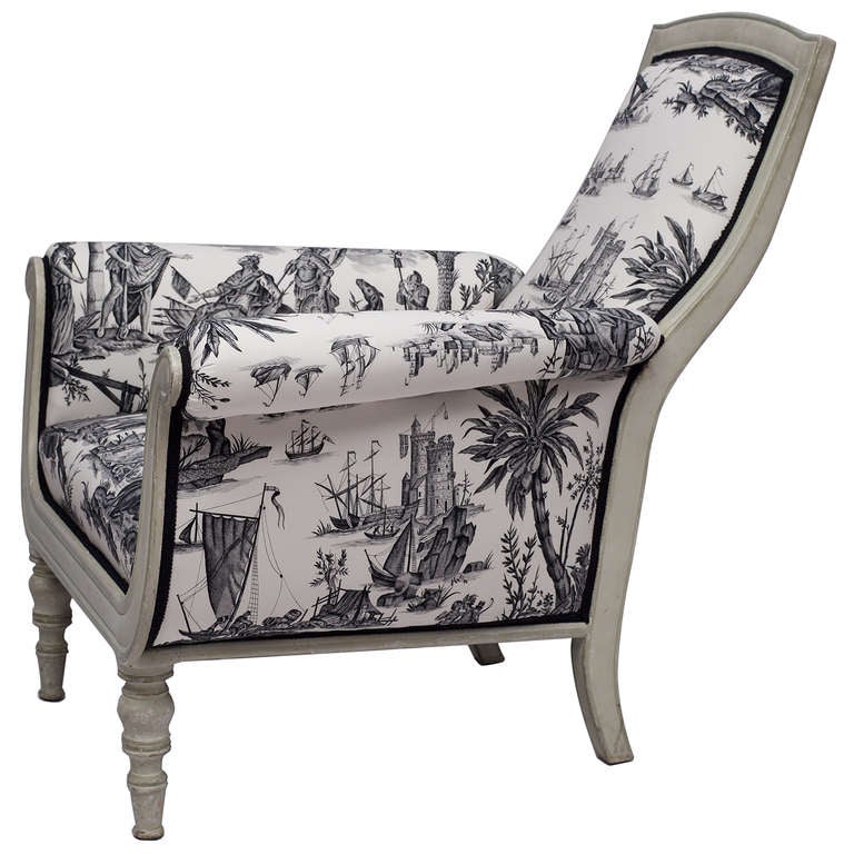 Swedish 19th c. Gustavian Style Lounge Chair