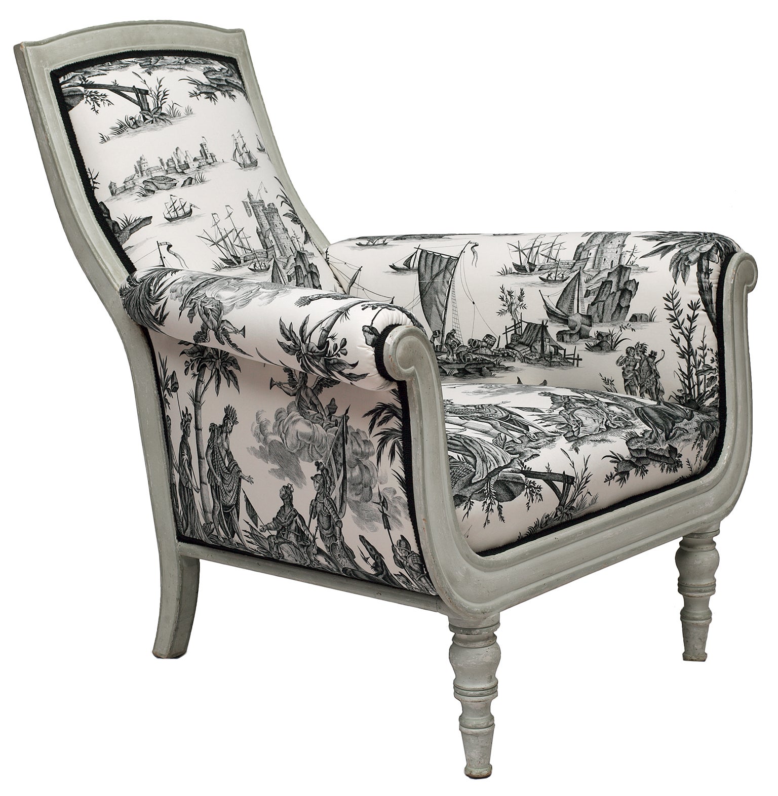 19th c. Gustavian Style Lounge Chair