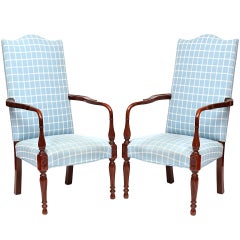 Pair of Federal Style Lolling Chairs