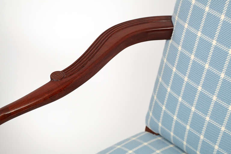 Pair of Federal Style Lolling Chairs at 1stdibs