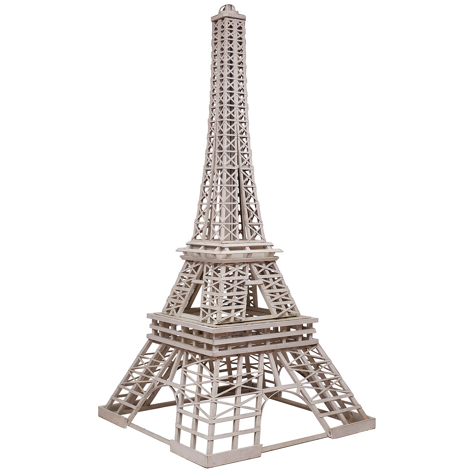 Large Folk Art Model Eiffel Tower