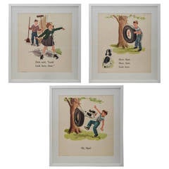 Set of Three "Sally Dick and Jane" Prints