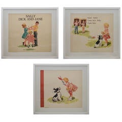 Set of "Sally Dick and Jane" Prints