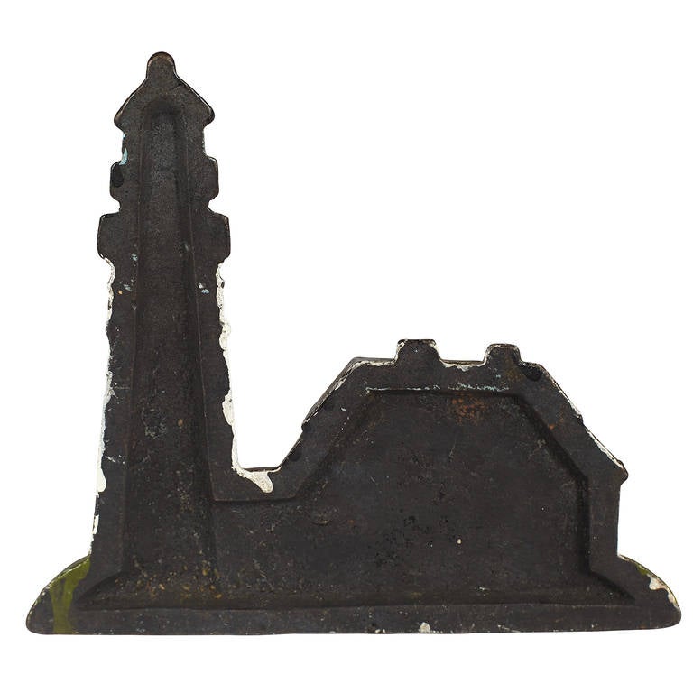 Cast Iron Portland Head Lighthouse Doorstop In Good Condition In New York City, NY