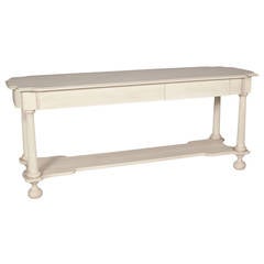 White Sofa Table with Lower Shelf