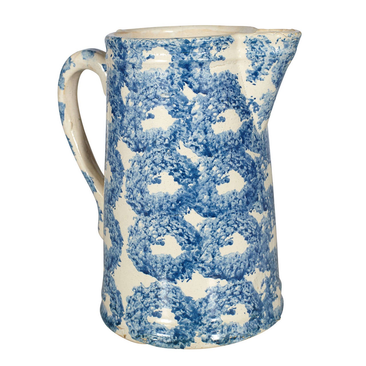 19th Century Spongeware Pitcher