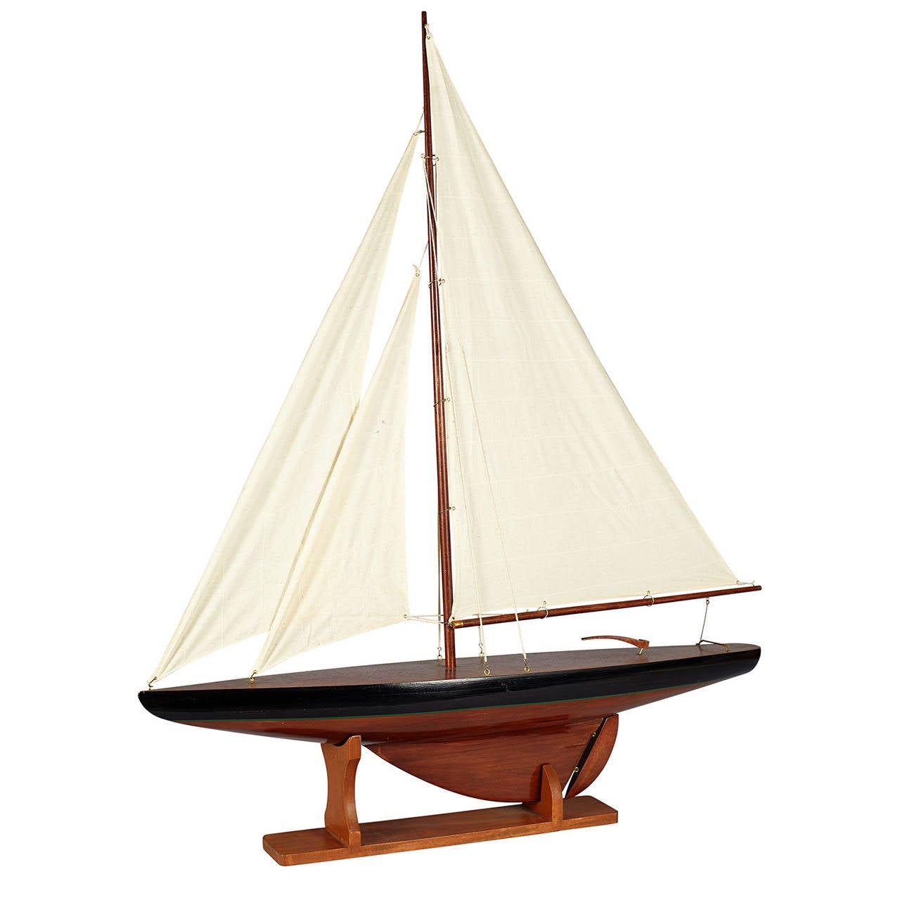 model sailboat with stand