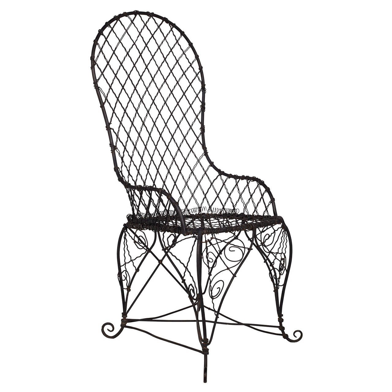 antique wire chairs