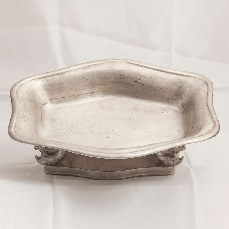 Scandinavian Modern Svenskt Tenn Bowl, Pewter, Sweden, 1926