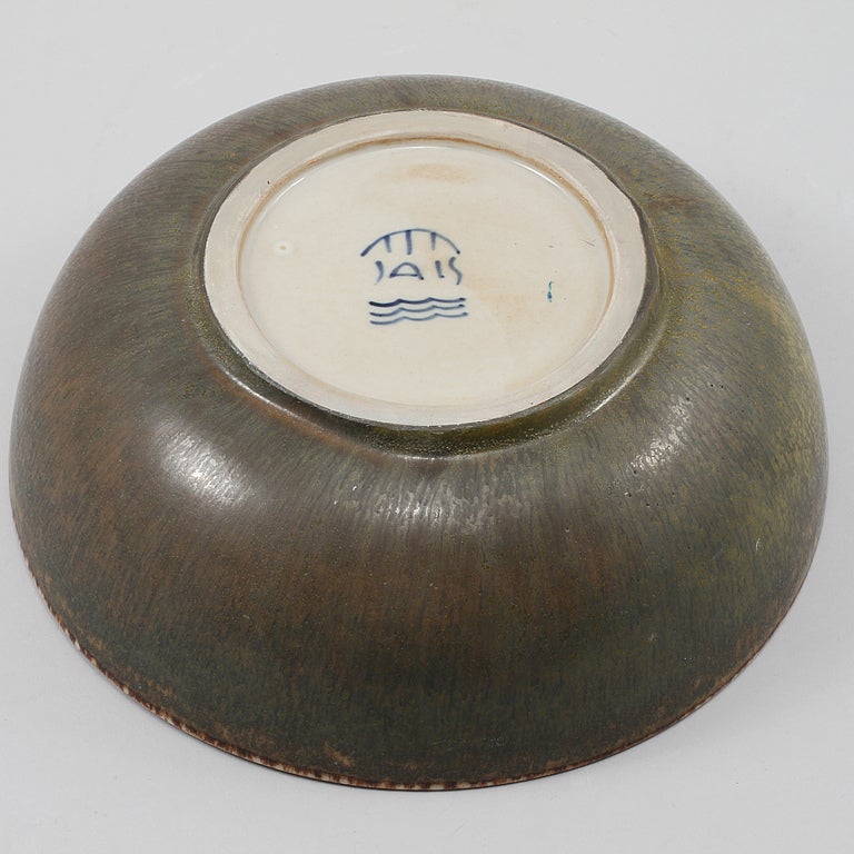 Danish Jais Nielsen Stoneware Bowl, Royal Copenhagen, 1900s