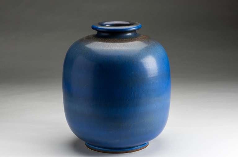 Blue Vases By Berndt Friberg In Excellent Condition In Salzburg, Austria