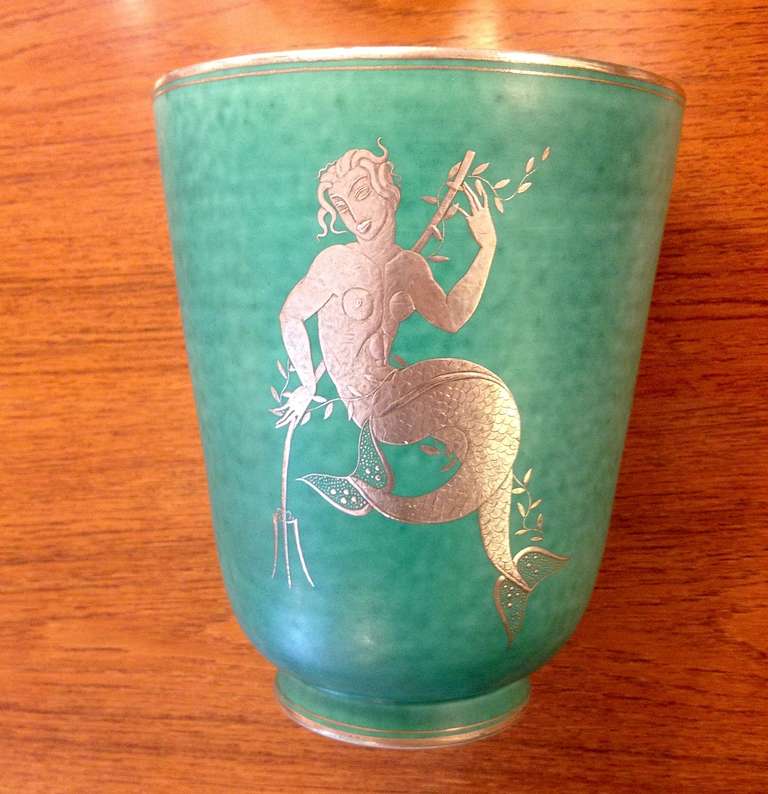 Wilhelm Kage "Argenta" Vase, Gustavsberg, 1939