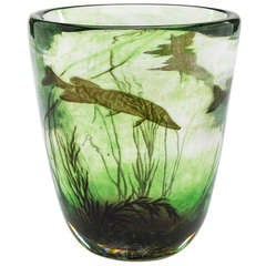Fish Graal vase by Edward Hald