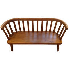 Axel Einar Hjorth Pine Bench, 1930s