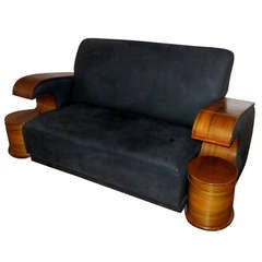 Verkaufsschluss – Extravagant-Sofa aus Südafrika, 1930er Jahre