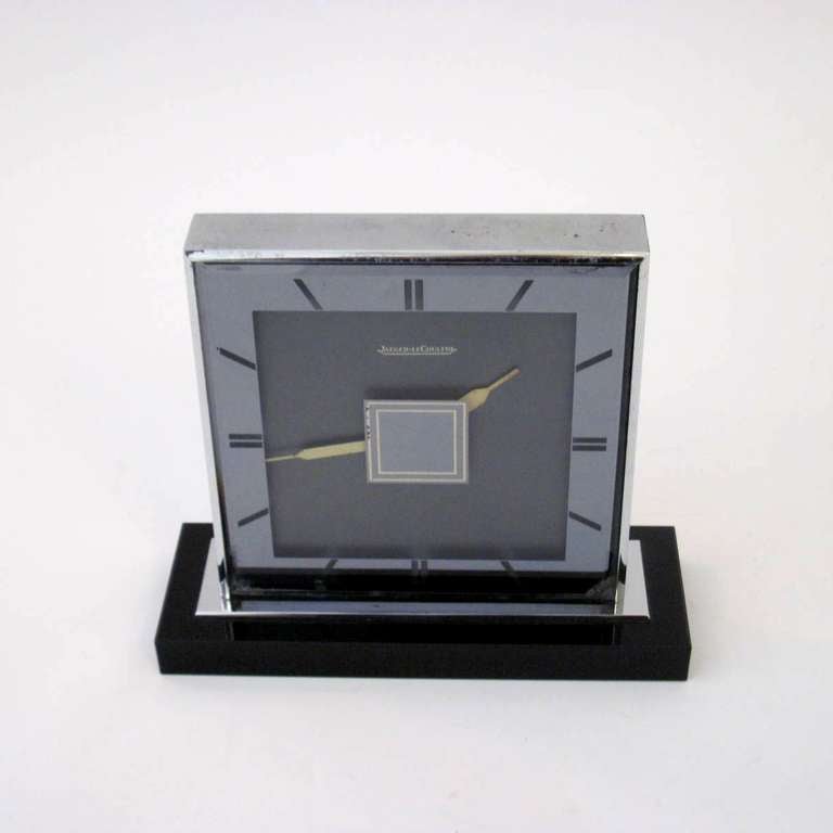 Rare Jaeger LeCoultre Desk Clock with Doubleface - Swiss 1937