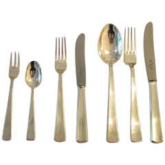 Closing SALE - 52 Pieces of Silver Plated Art Deco Flatware By WMF Germany 1930's