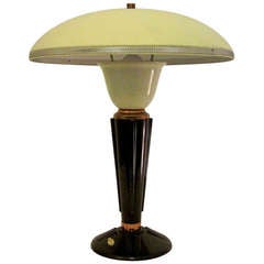 fermeture de vente - Lampe de table en bakélite par Jumo France, années 1940