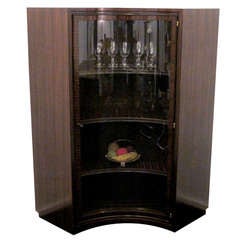 Vintage Closing SALE - Rare Display Cabinet for Corner Germany 1930's
