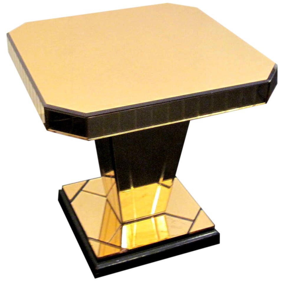Closing SALE - Rose Mirrored Side Table England 30's For Sale