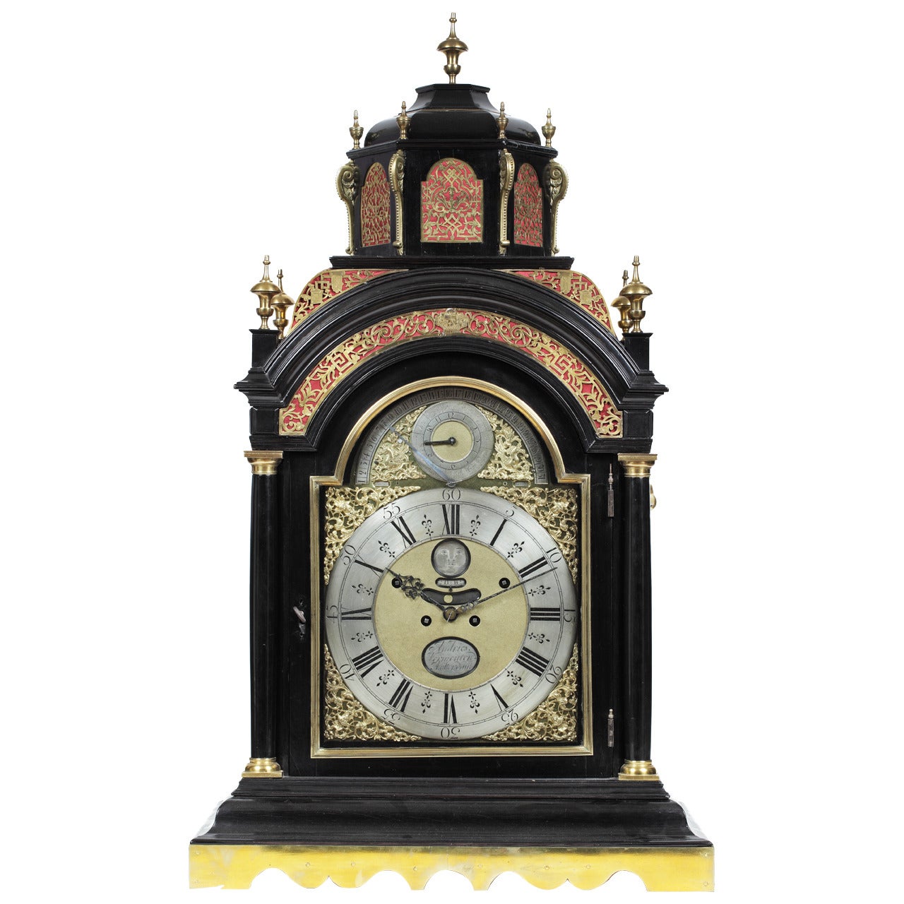 Exceptionally Large Dutch Table Clock by Andries Vermeulen For Sale