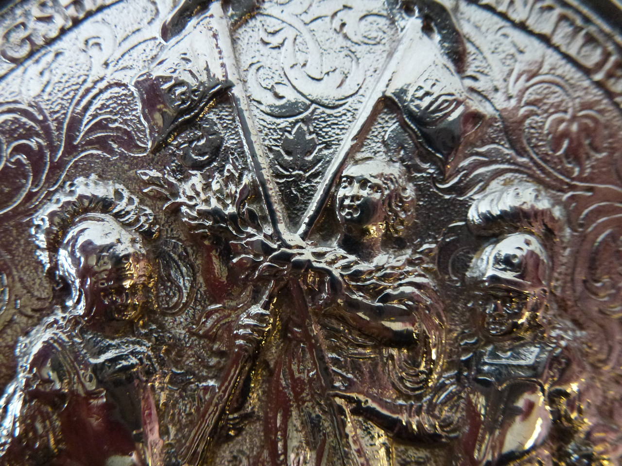 Baroque Early Silver Plaque of the Treaty of Westminster