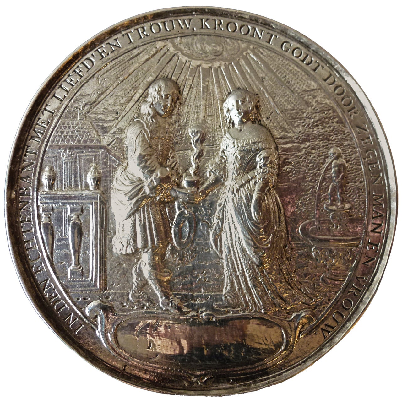 Early Silver Plaque of the Treaty of Westminster