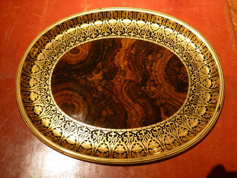 An unusual Papier-Mâché Tray by Henry Loverigde & Co.