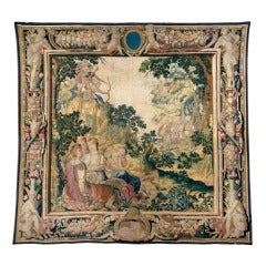 Antique An early 17th century tapestry with a scene of Diana and Orion