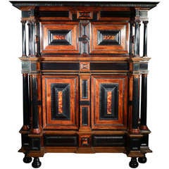 Antique A Rare Dutch 17th Century Cabinet