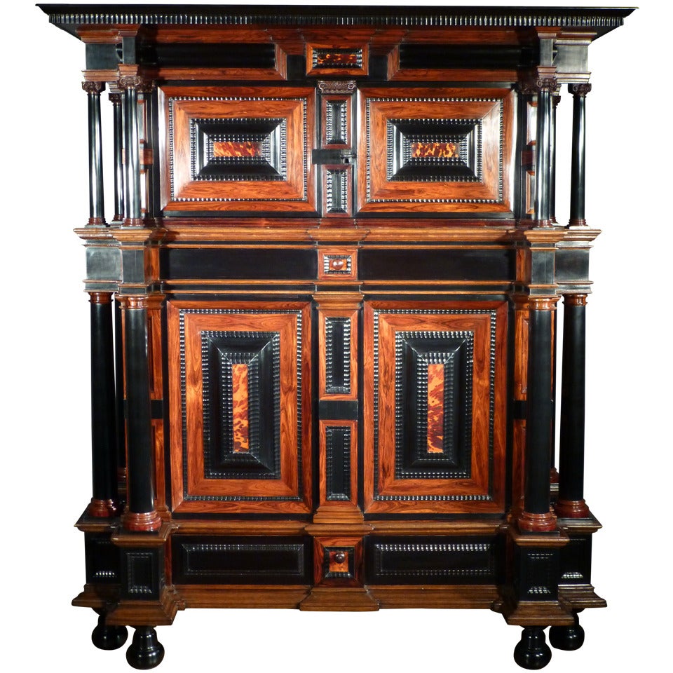 A Rare Dutch 17th Century Cabinet For Sale