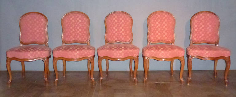Set of Ten French Louis XV Chairs For Sale 6