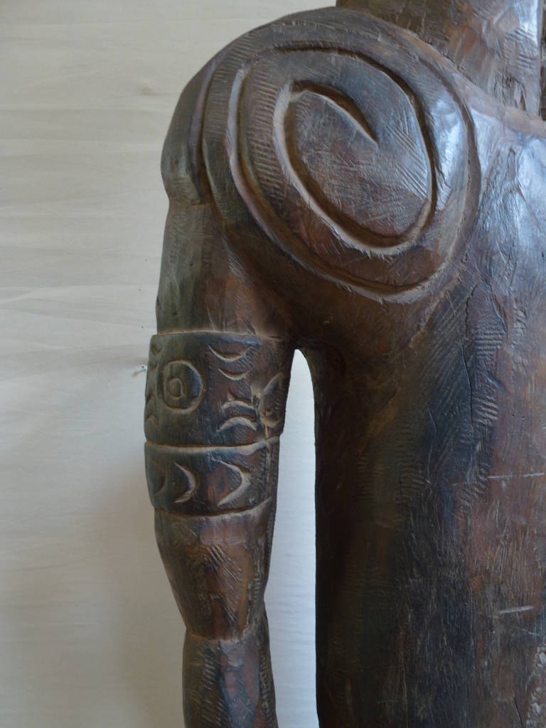 Large Decorative Papua New Guinea Sculpture In Good Condition In Hilversum, NL