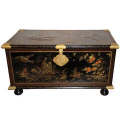 Antique  Extremely Rare Lacquer Chest