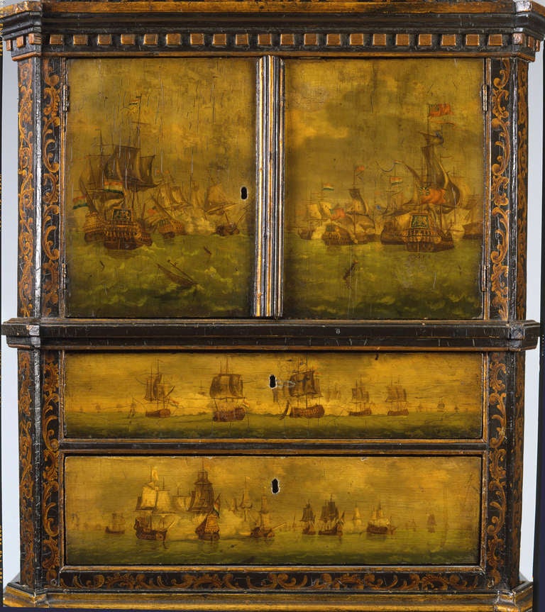 Dutch A 19th Century Cabinet on Stand For Sale