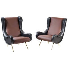 Pair of Armchairs, Model 'Senior' by Marco Zanuso