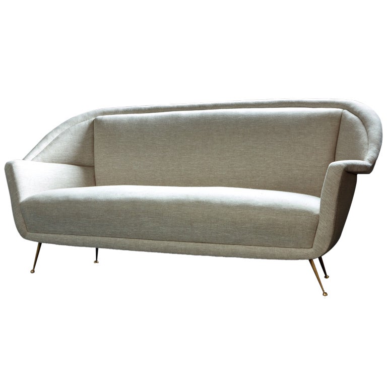 Elegant Italian Sofa For Sale at 1stdibs