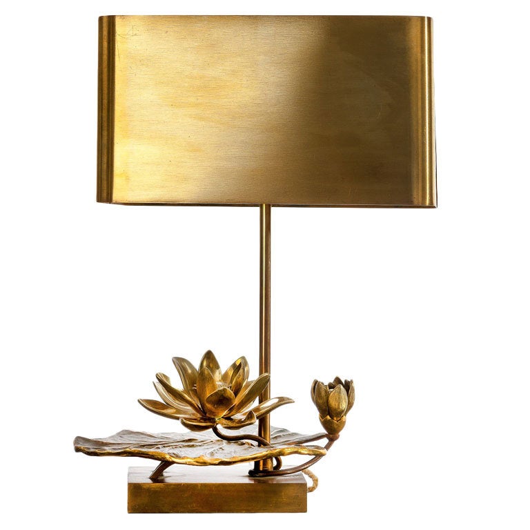 Gilt Bronze Table Lamp By Maison Charles