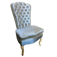 Vintage French Slipper Chair 
