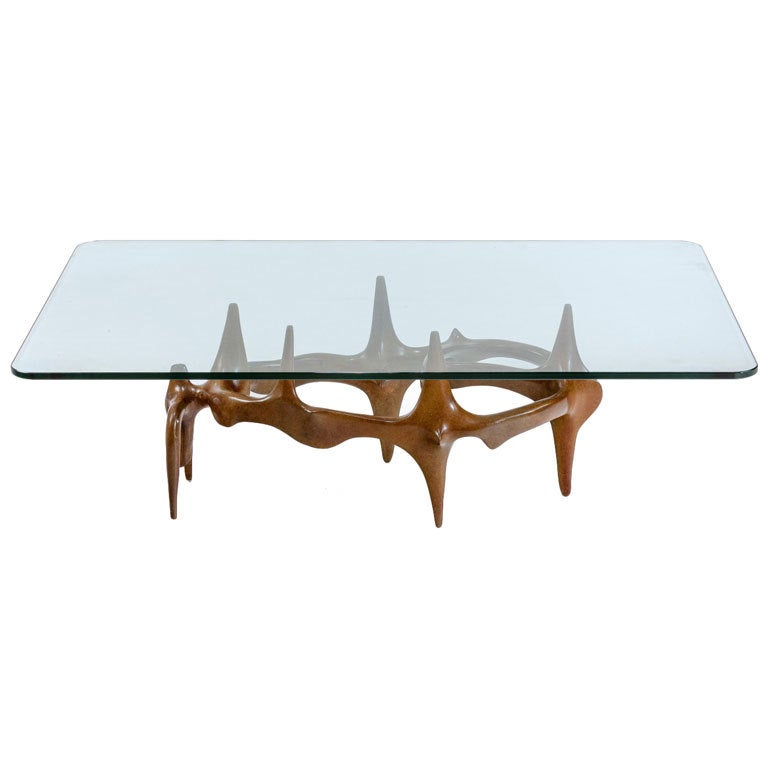 Exceptional Bronze Coffee Table By Victor Roman 