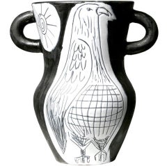 Vase en faïence émaillée conçu par Jacques Innocenti